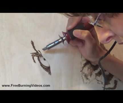 Pyrography: Starting a Large Scale Woodburning - Tiger