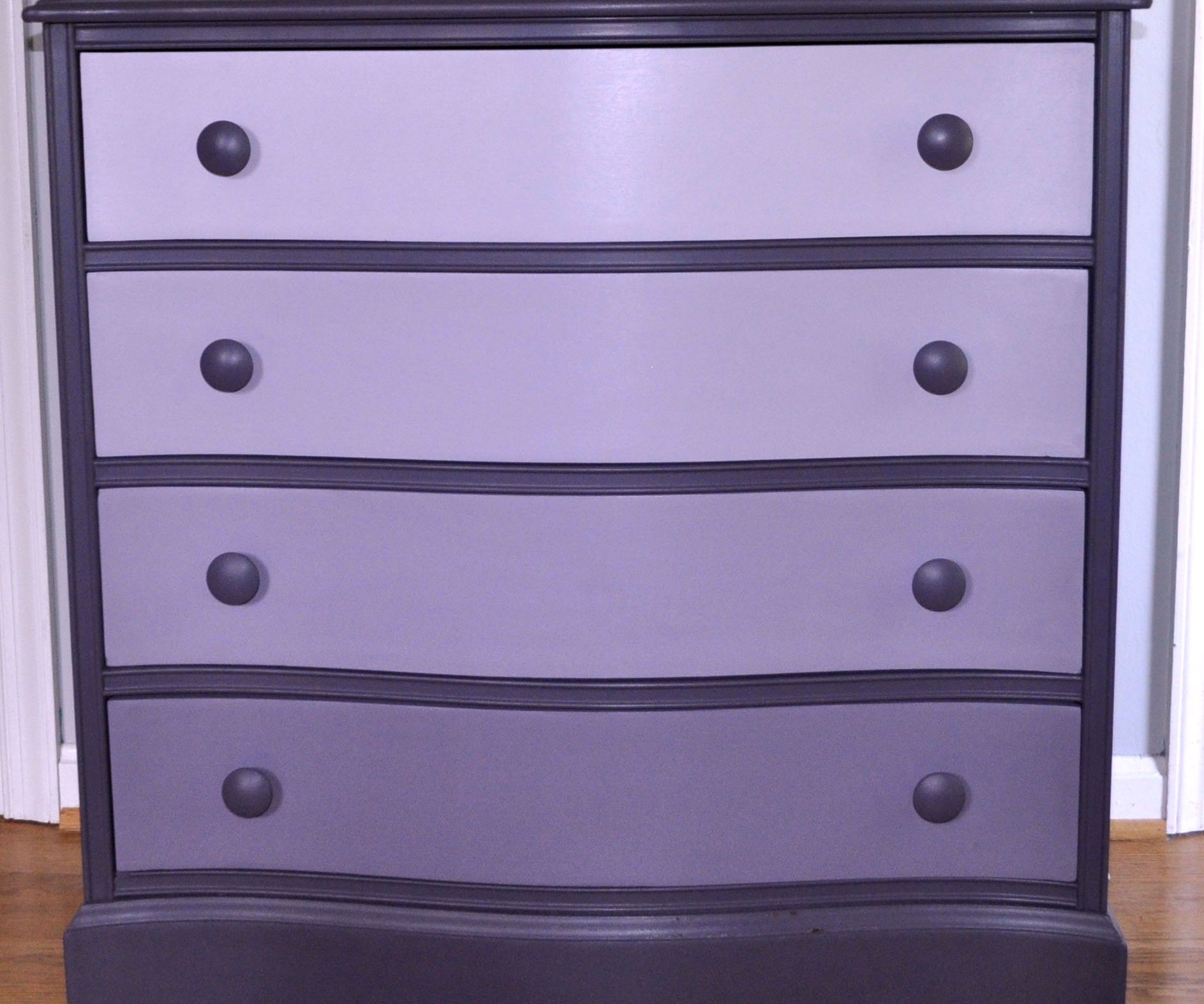 Purple Ombre Dresser