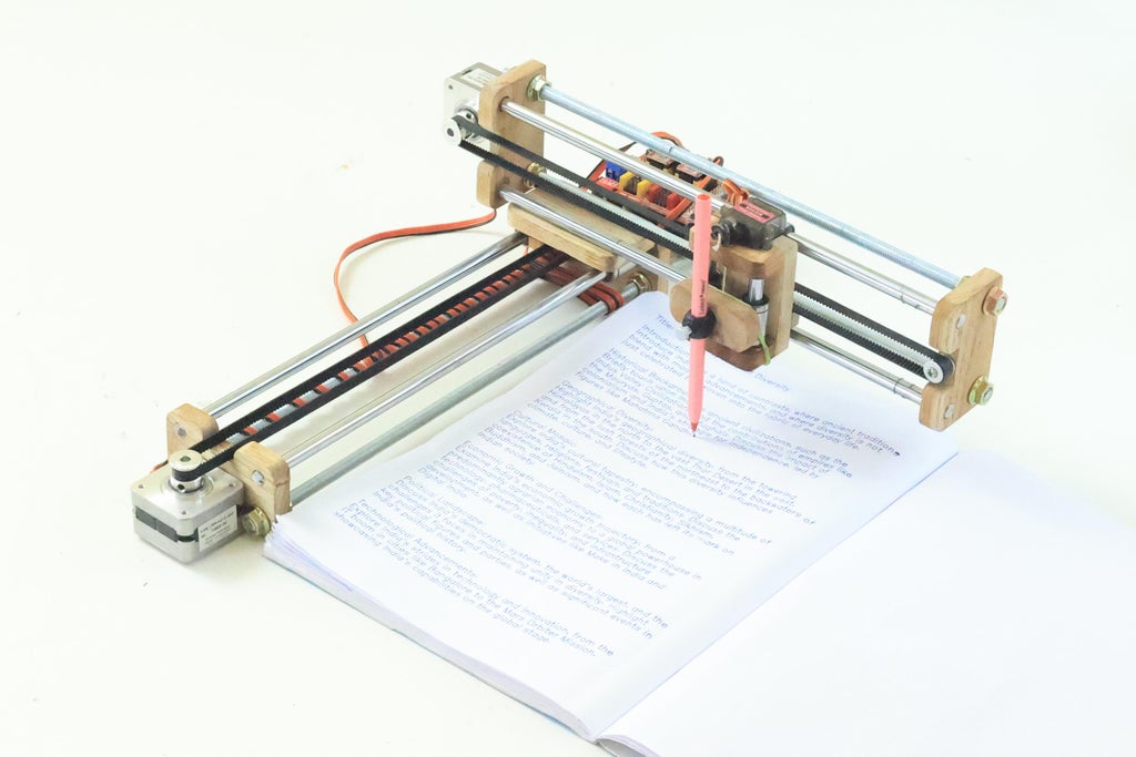 Writing Machine Using Wood