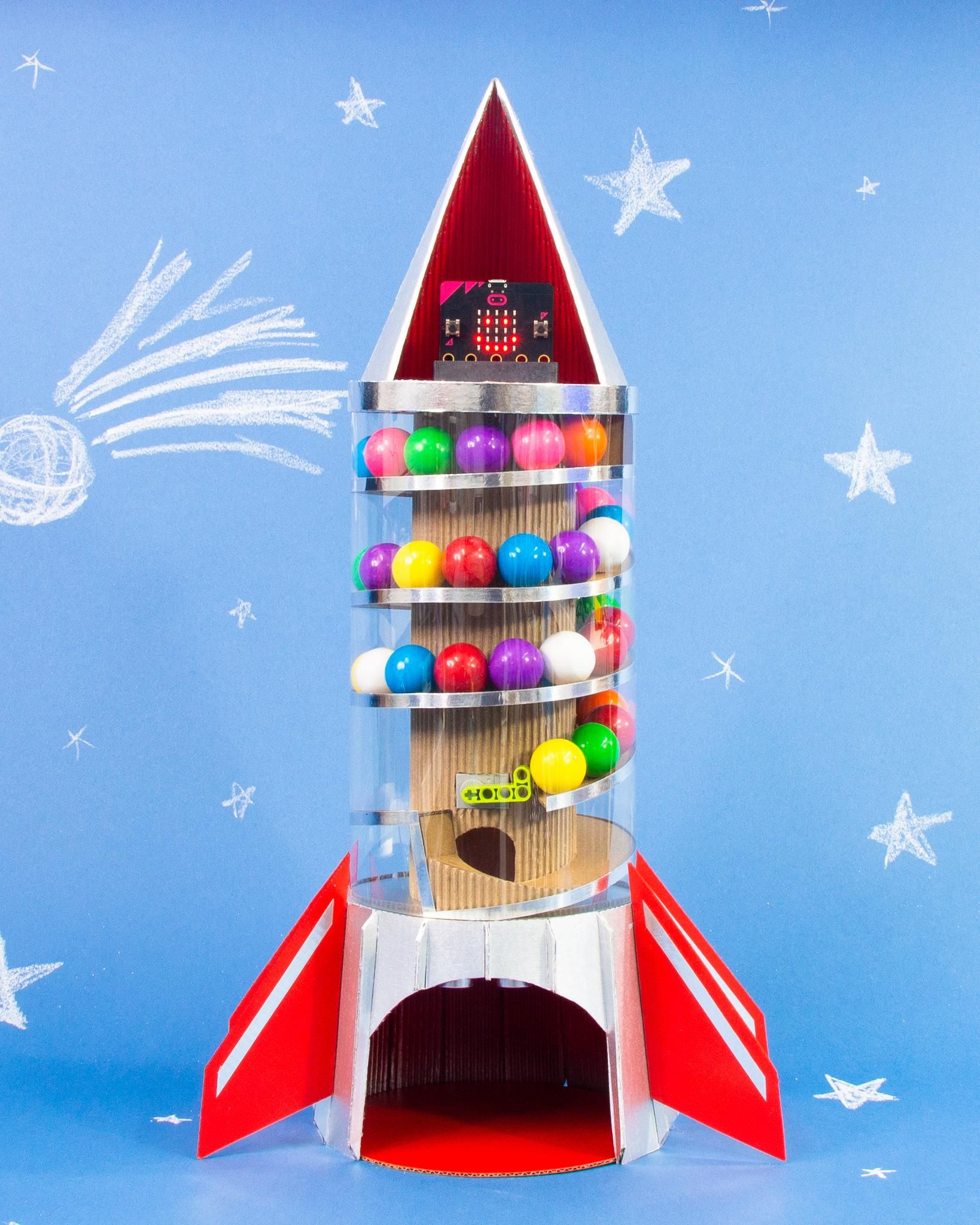 HandsFree Cardboard Gumball Machine 18 Steps (with Pictures