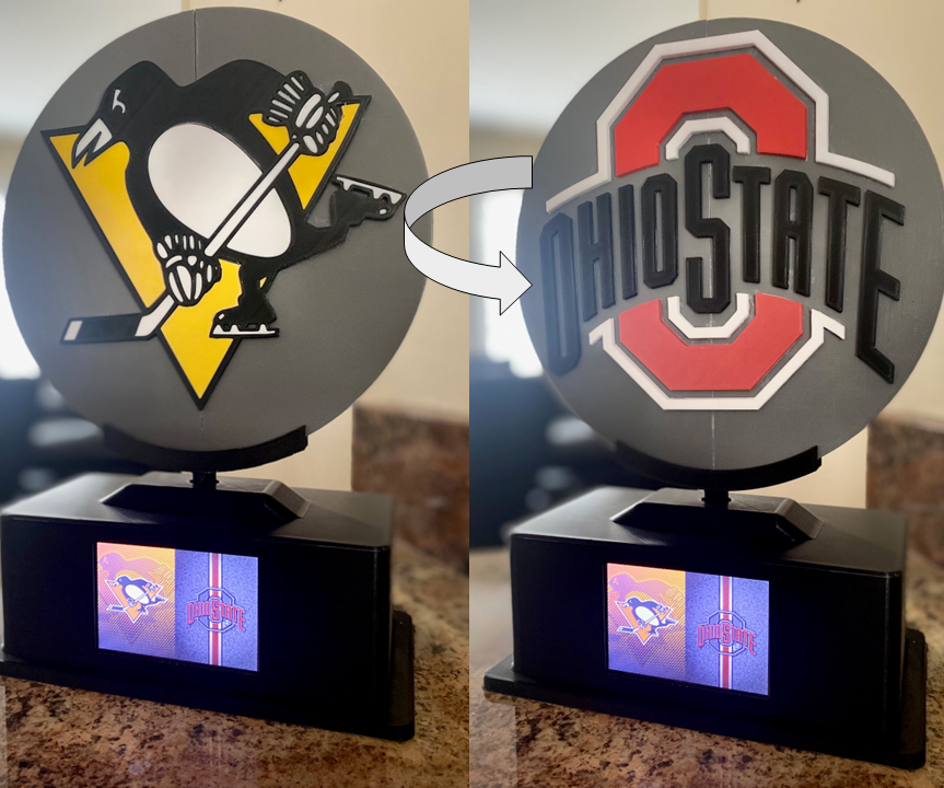 Rotating Sports Sign With LCD Display! : 5 Steps - Instructables