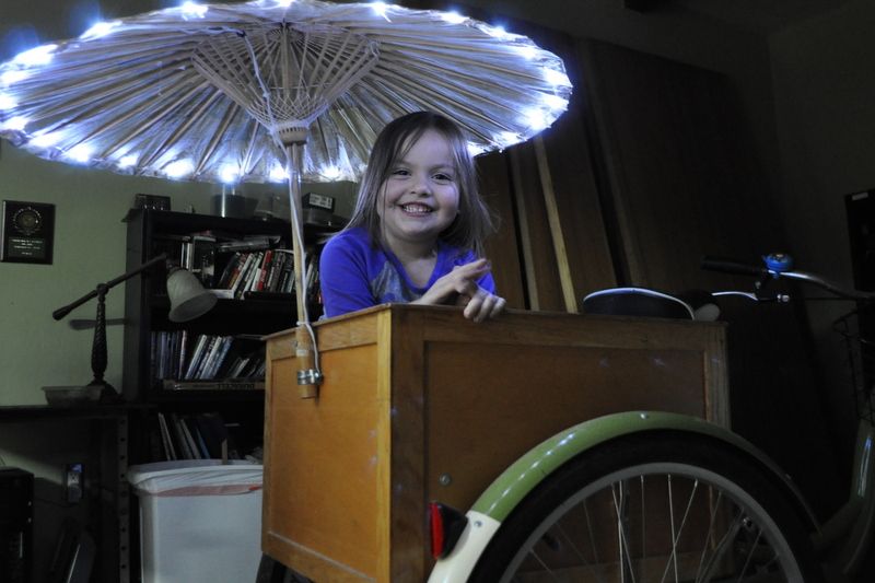LED Parasol Bike Light