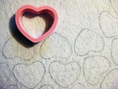 Making the Felt Hearts
