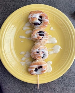 Lemon Blueberry Sweet Rolls... on a Stick!