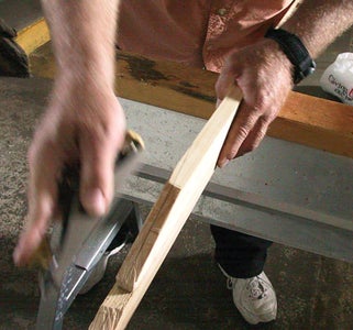 Plane the Ends of the Gunwales