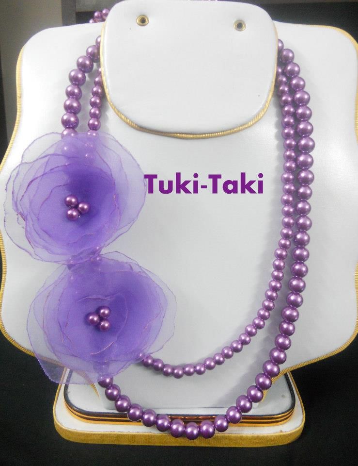 Purple Flower Necklace(very Easy to Make)