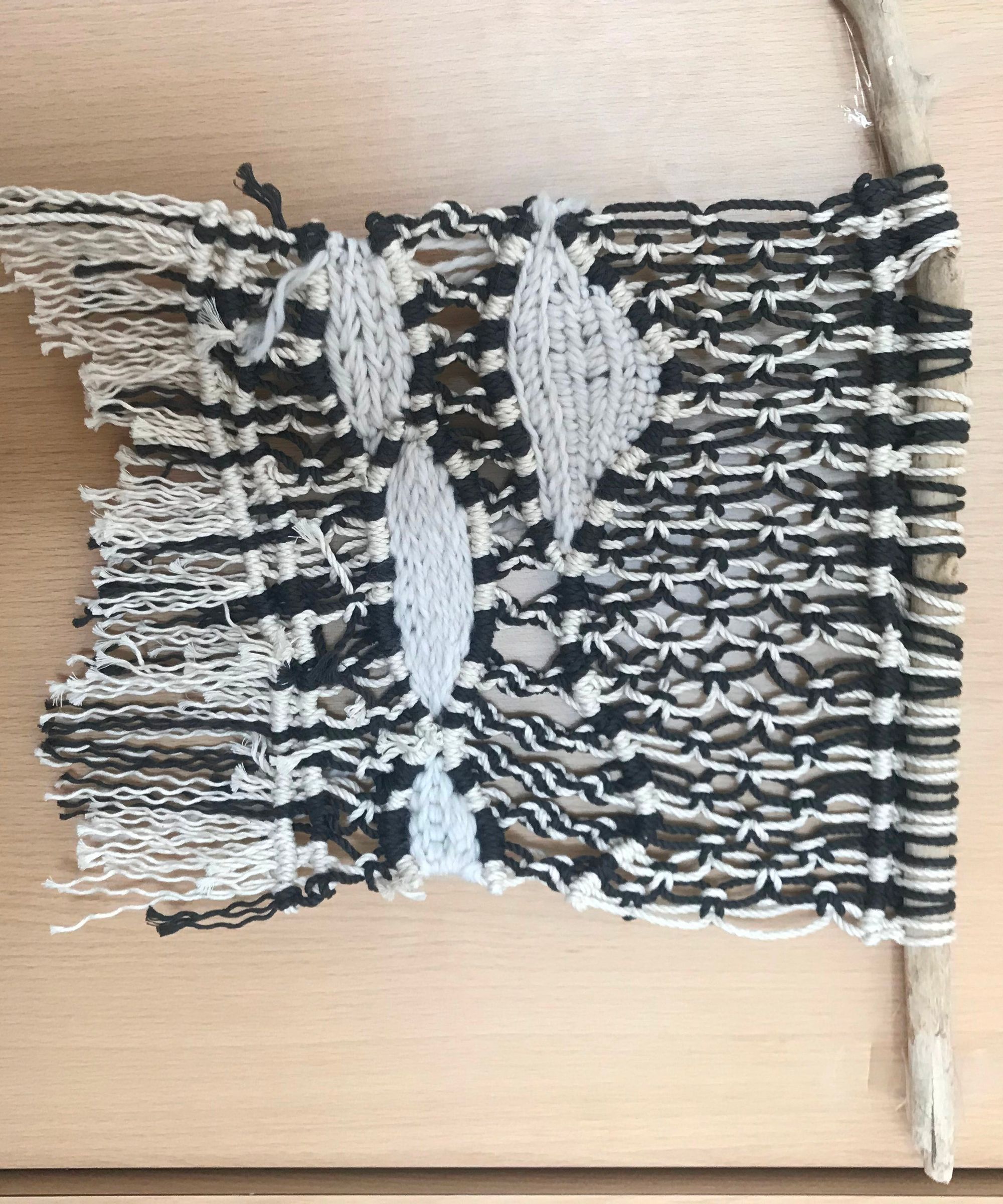 DIY Woven-Macrame Wall Hanging