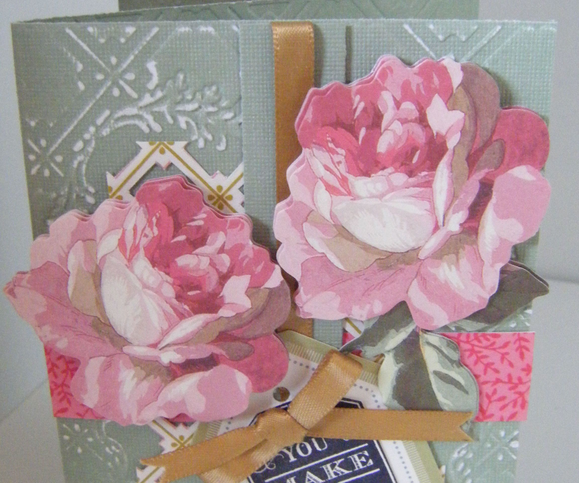 How to Make Tri-Fold Embossed Floral Card