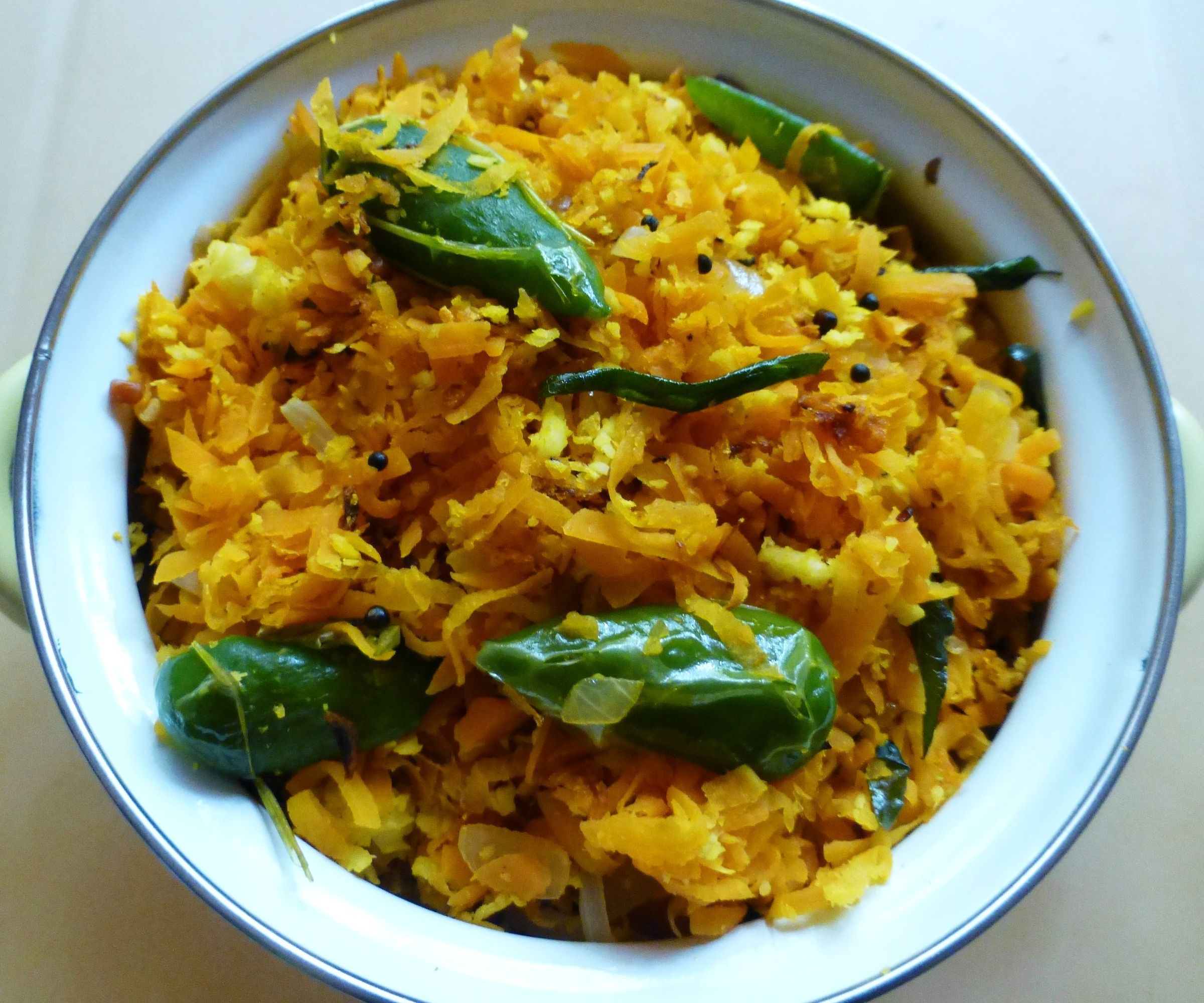 Carrot Fry With Grated Coconut