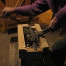 Quick made hand cranked compost shredder