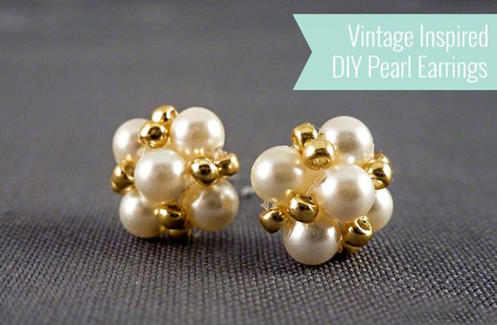 Easter Jewelry Inspiration Project-how to Make Earrings Studs Out of Pearls