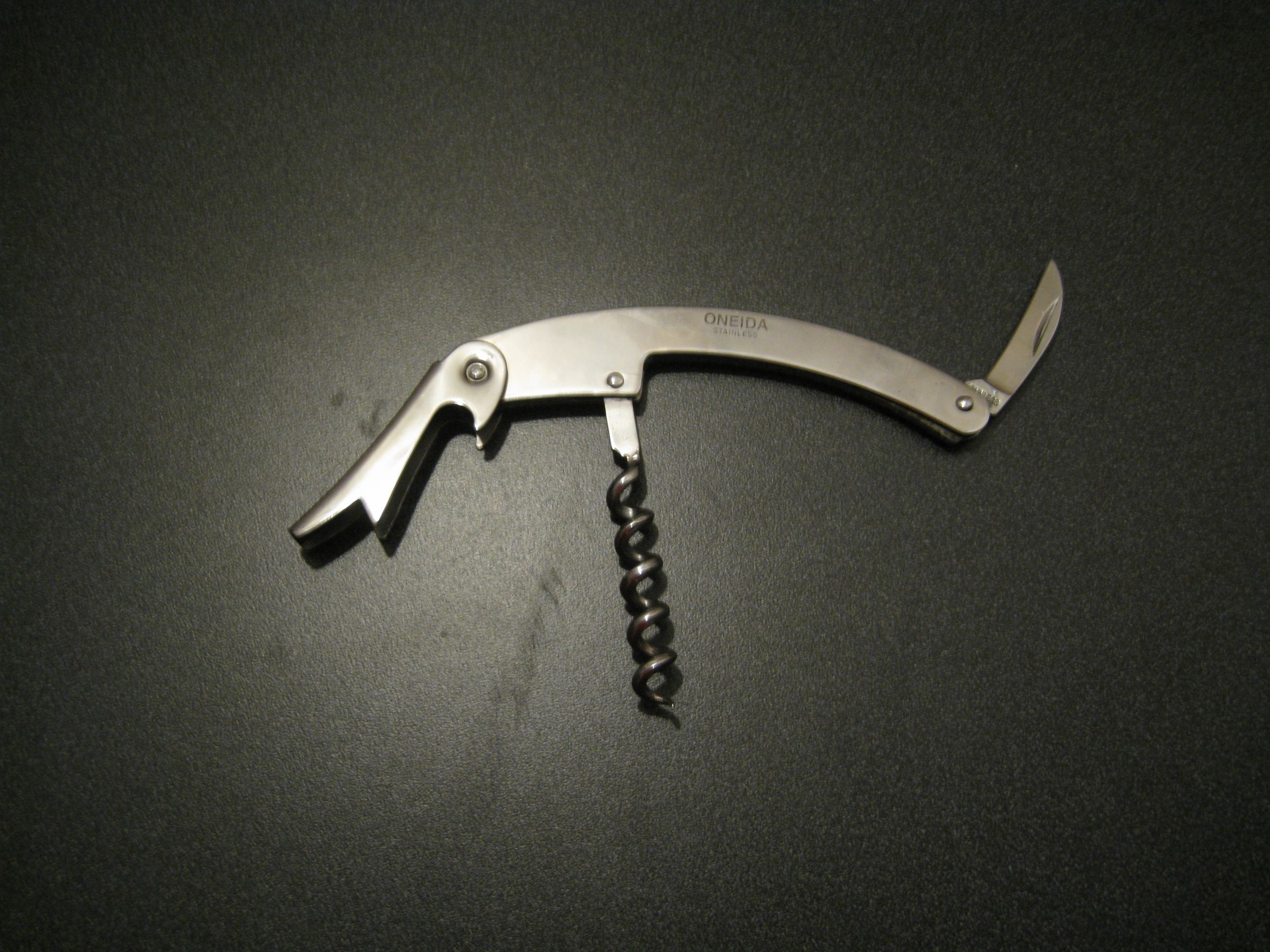 How to open a wine bottle with a "waiter's key"