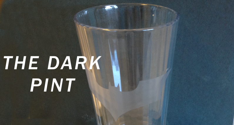 Batman Etched Pint Glass