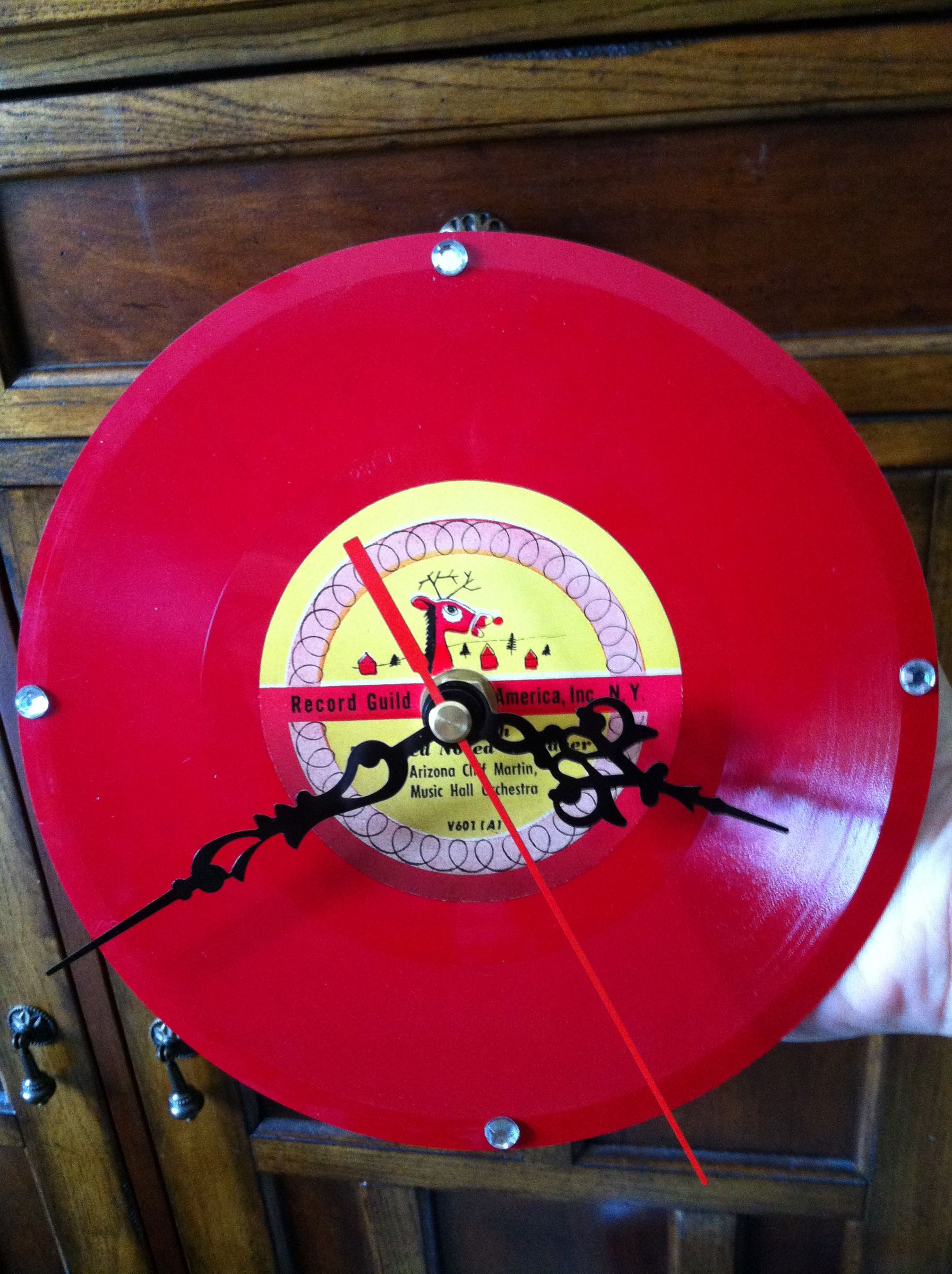 Vintage Kids Record Wall Clock for $4.