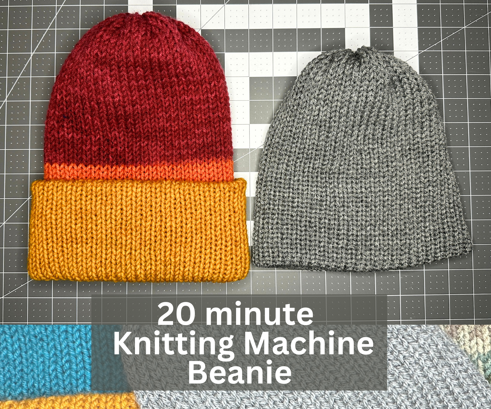 The 20 Minute Knitting Machine Beanie