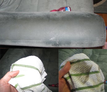 Spray With Alcohol. Wipe on Wipe Off.