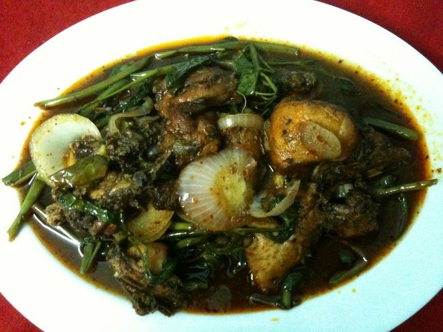 Devilled Chicken and KanKun