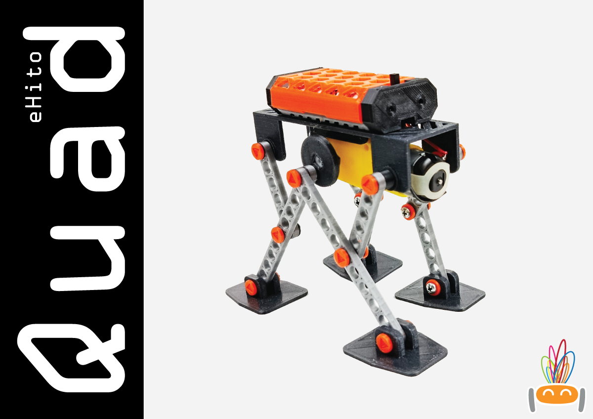 3D Printed Walking Quad Robot
