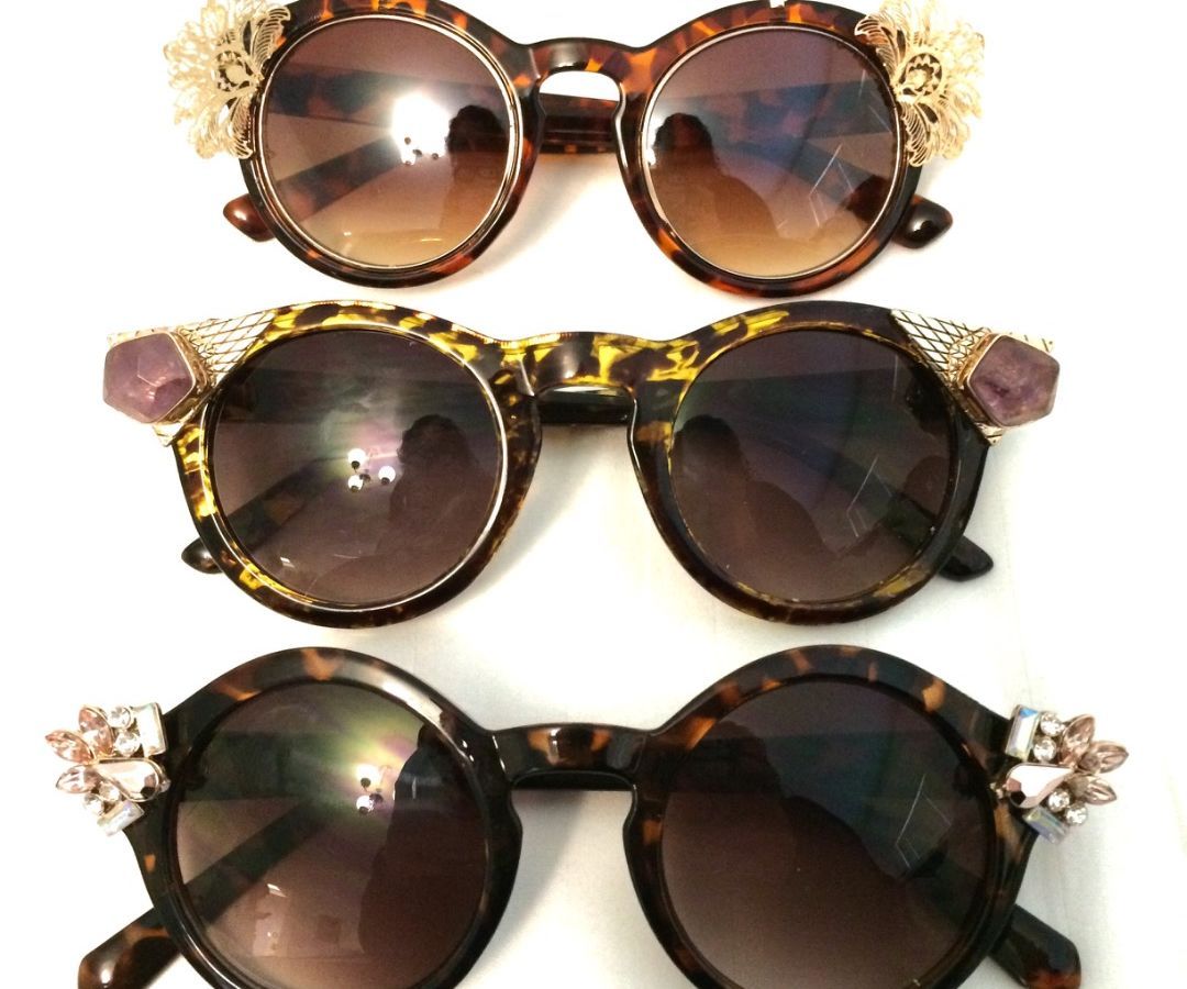 Updating Sunglasses With Jewelry