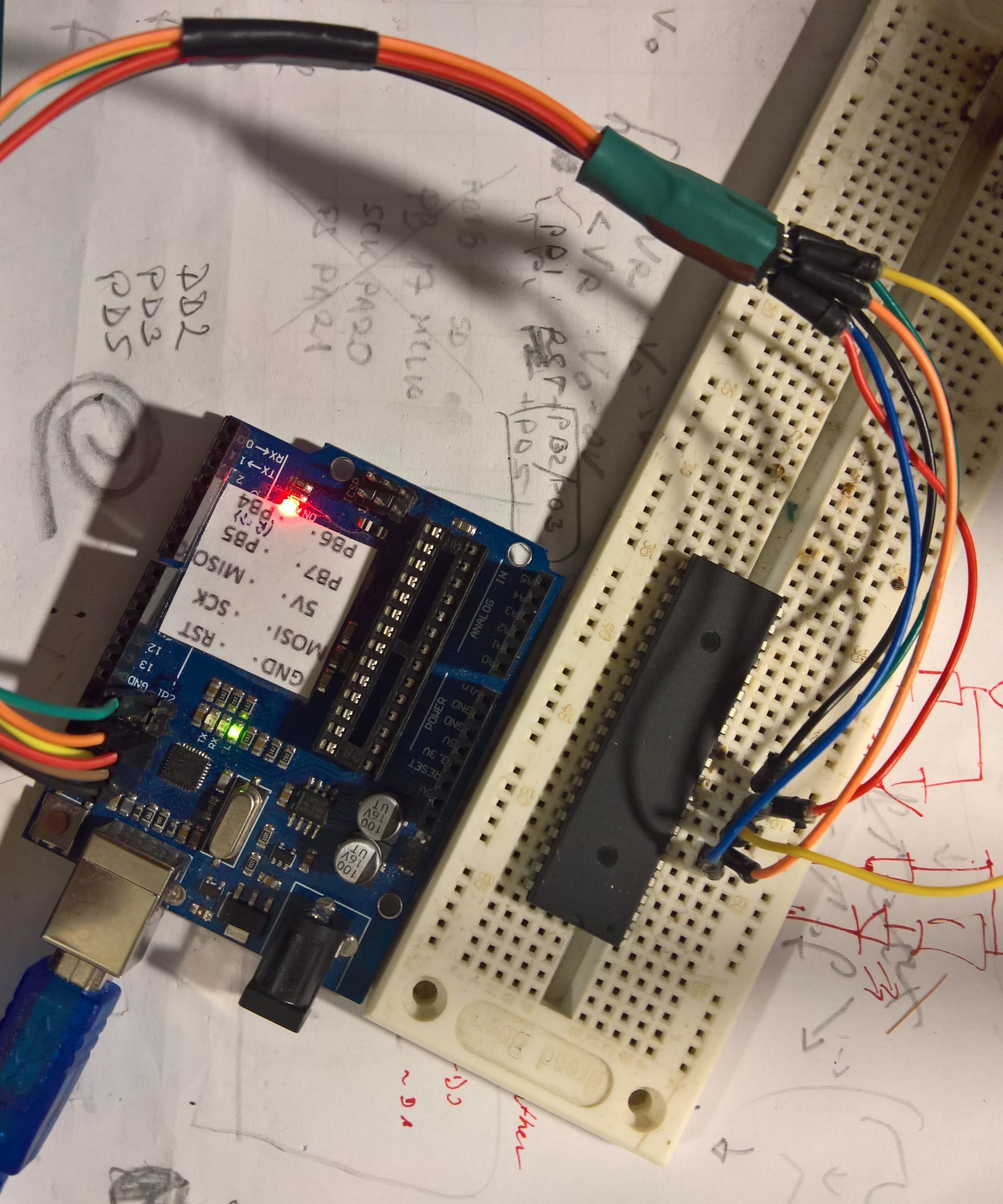 Turn Arduino's serial converter into AVRISP mkII clone 