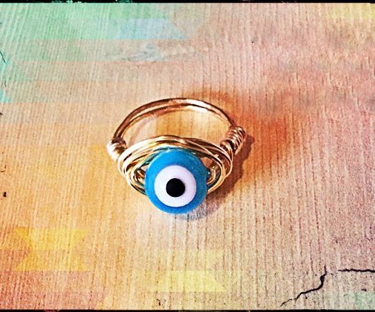 How to Make an Evil Eye Ring