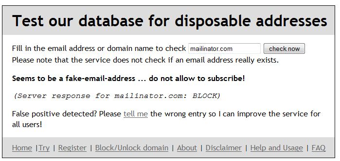 Ban Disposable Email Addresses in Forums and Blogs