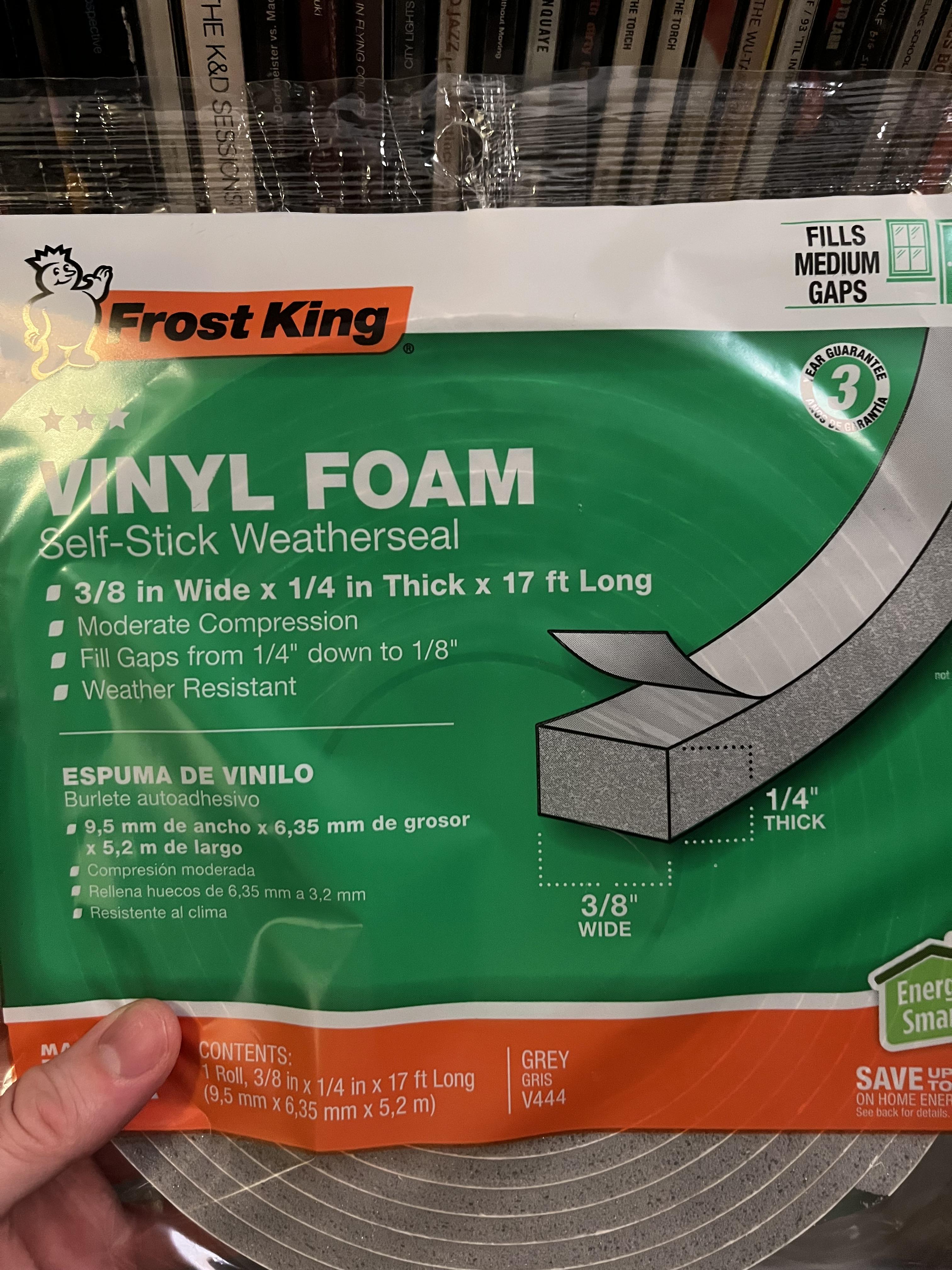 IKEA Kallax Shelf Insert CD Backstop Using SelfStick Weatherseal 3