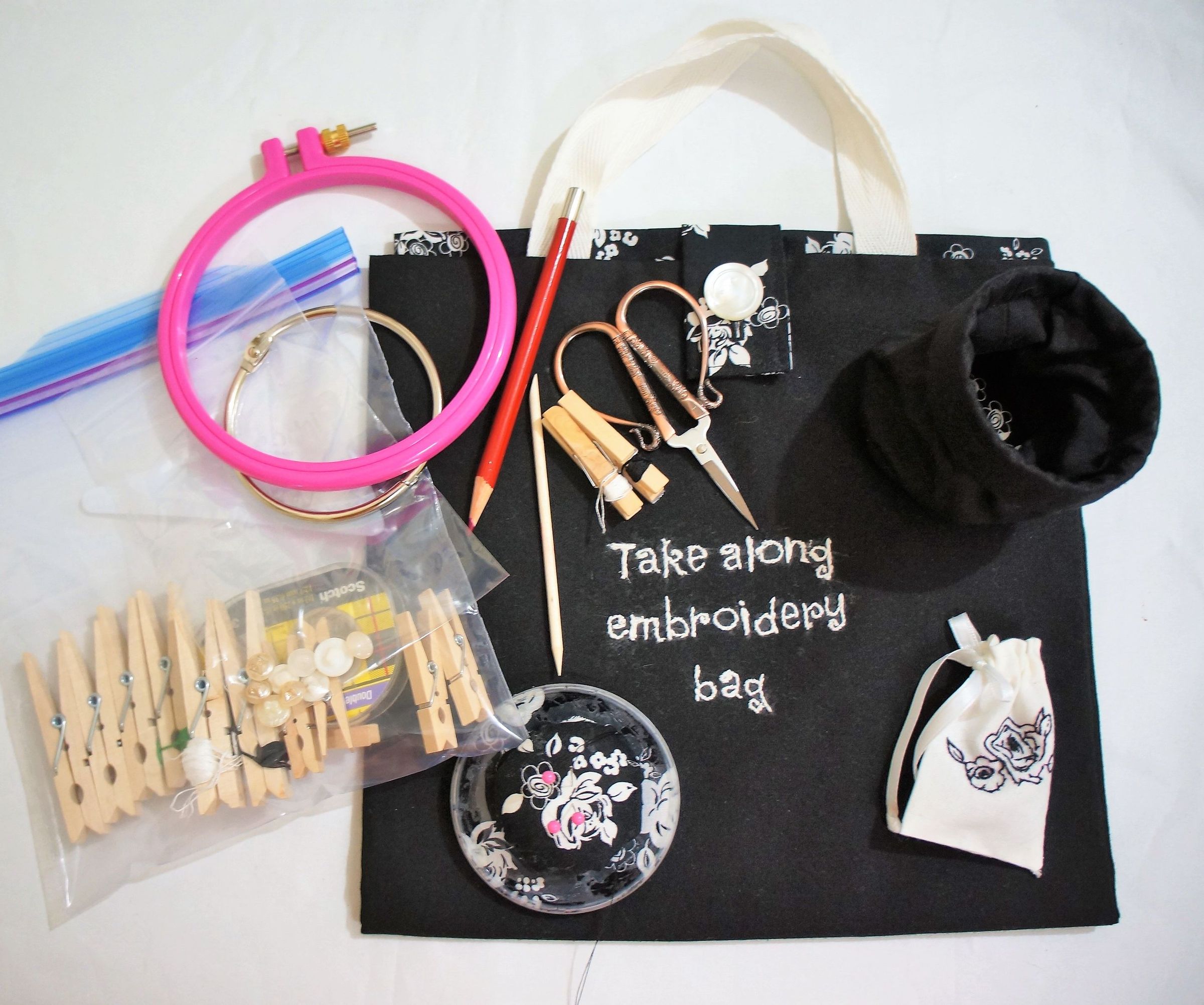 Take Along Embroidery Bag