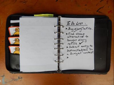 Loose Leaf Diary Refills - How to Make Them Yourself and Save Money