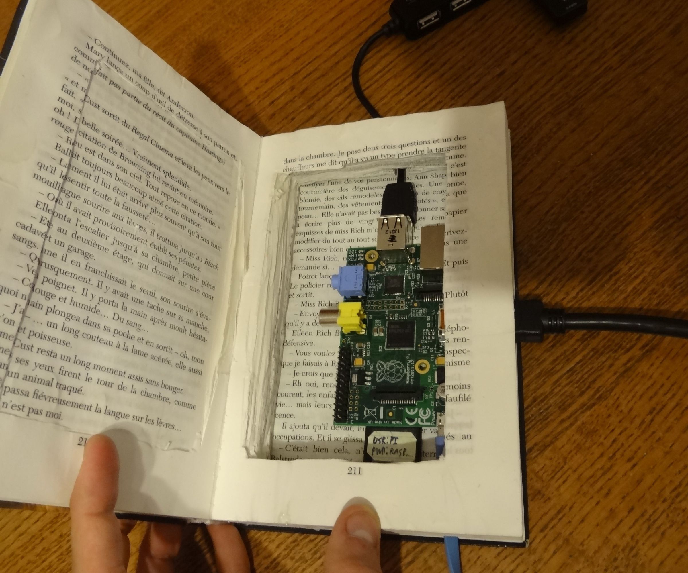 Secret Book Case for Raspberry Pi