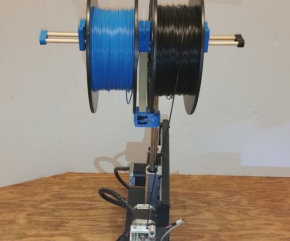 3D Printing Dual Spool Holder for Printbot Simple