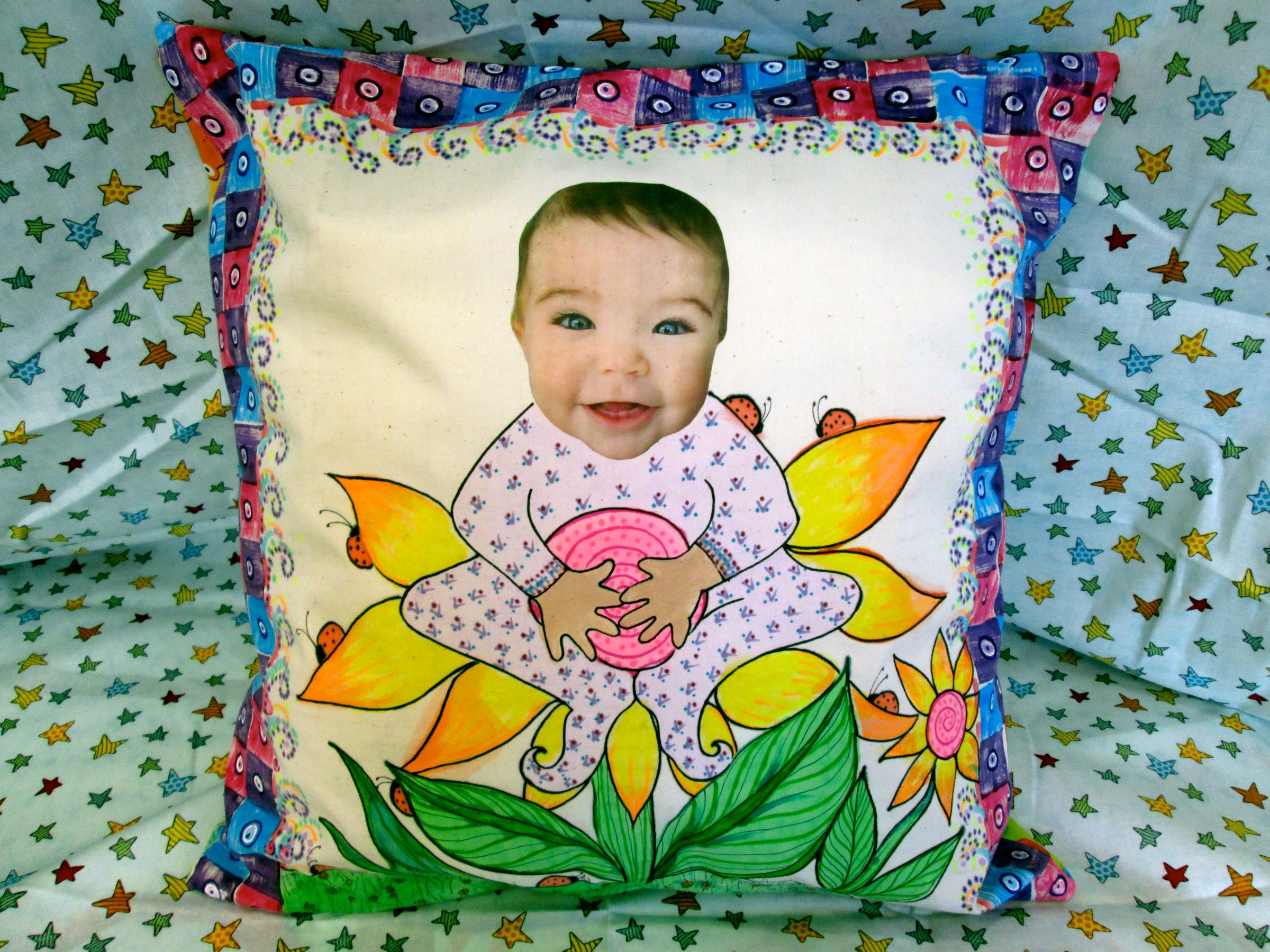 Avery's First Birthday Pillow