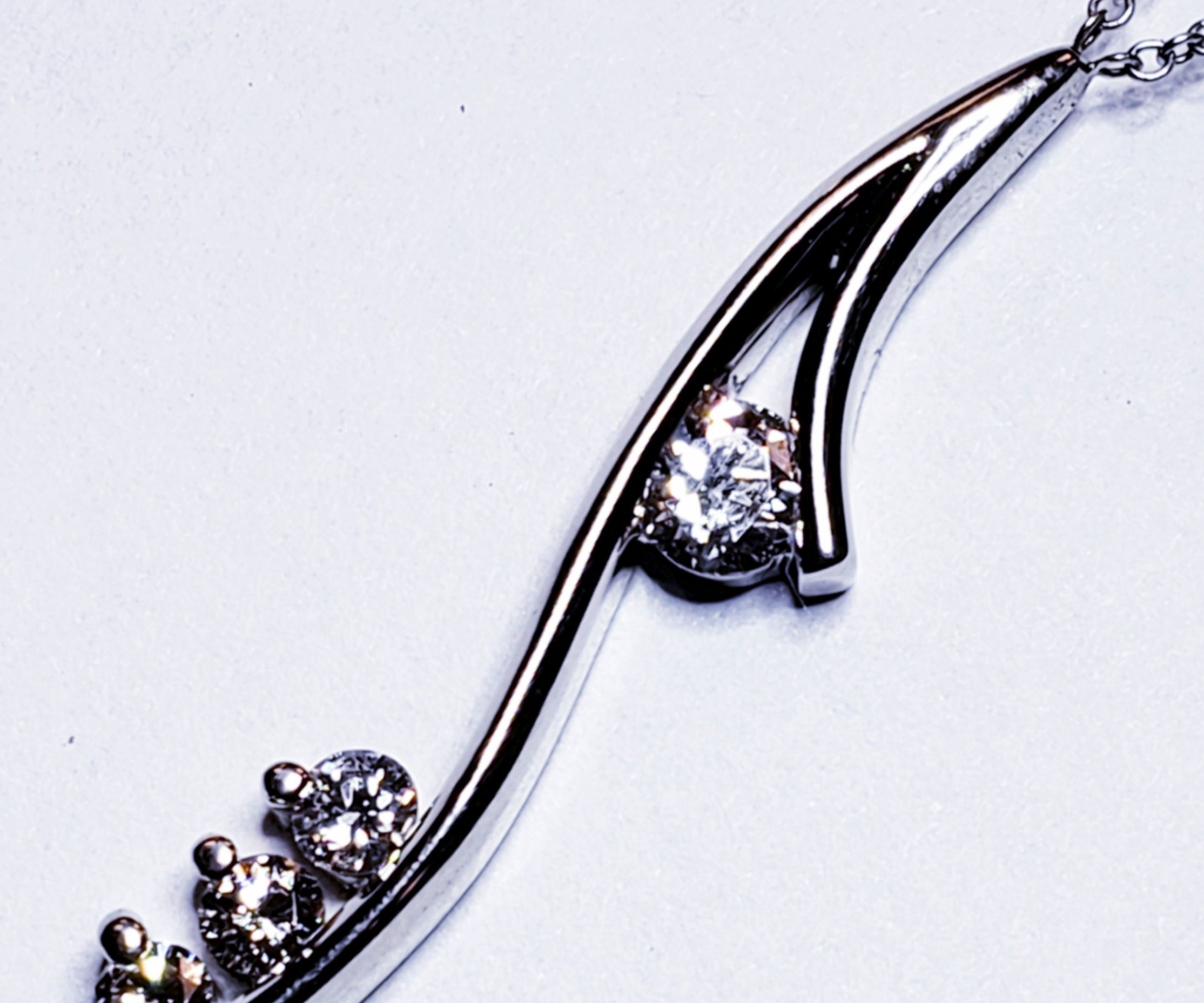 Hand Fabricated Pendant With Stones