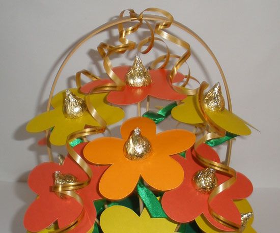 Beautiful Candy Arrangement With Hershey Kisses