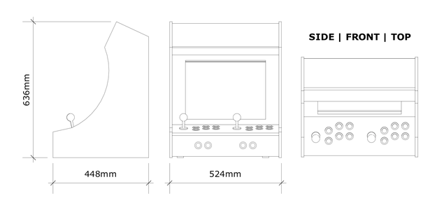 2 Player Bartop Arcade Machine Powered By Pi 19 Steps With Pictures Instructables 2 Player Bartop Arcade Machine Powered By Pi 19 Steps With Pictures Instructables