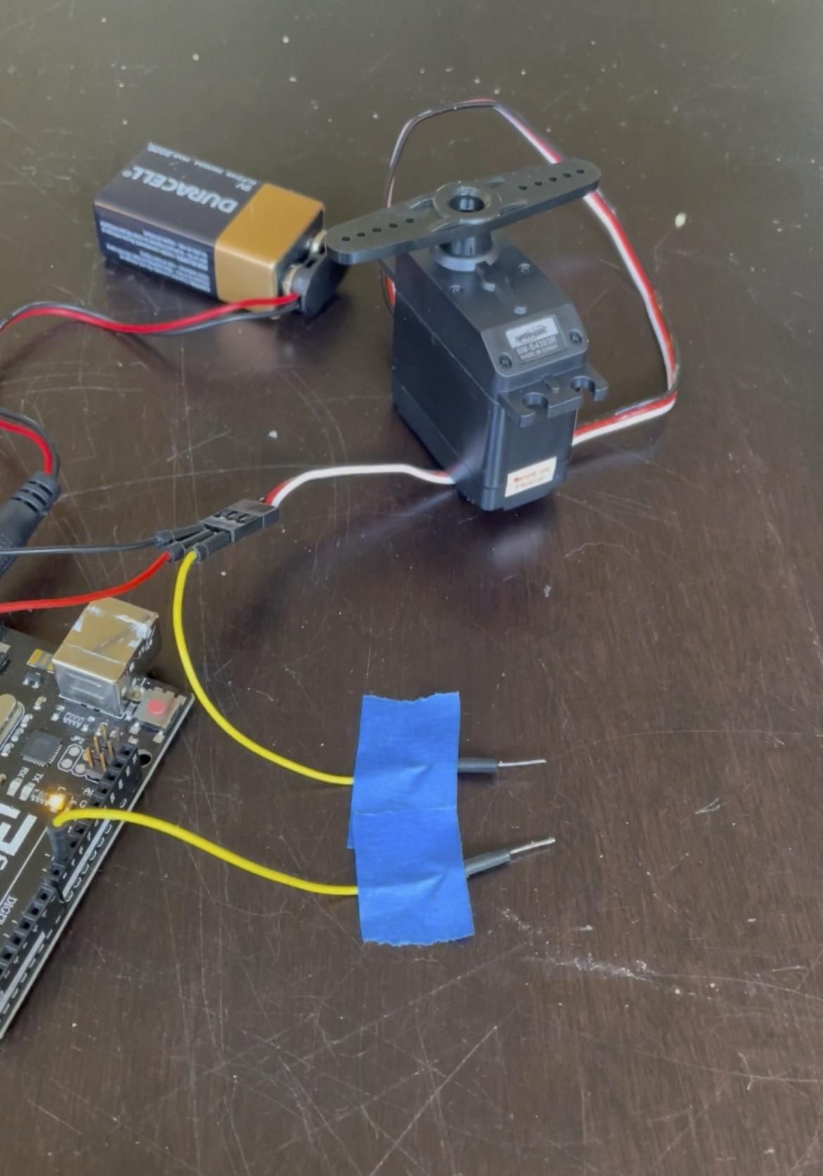 Propeller Beanie With Continuous Servo Motor and Conductive Thread