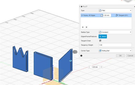 Design the Pieces (Fillet)