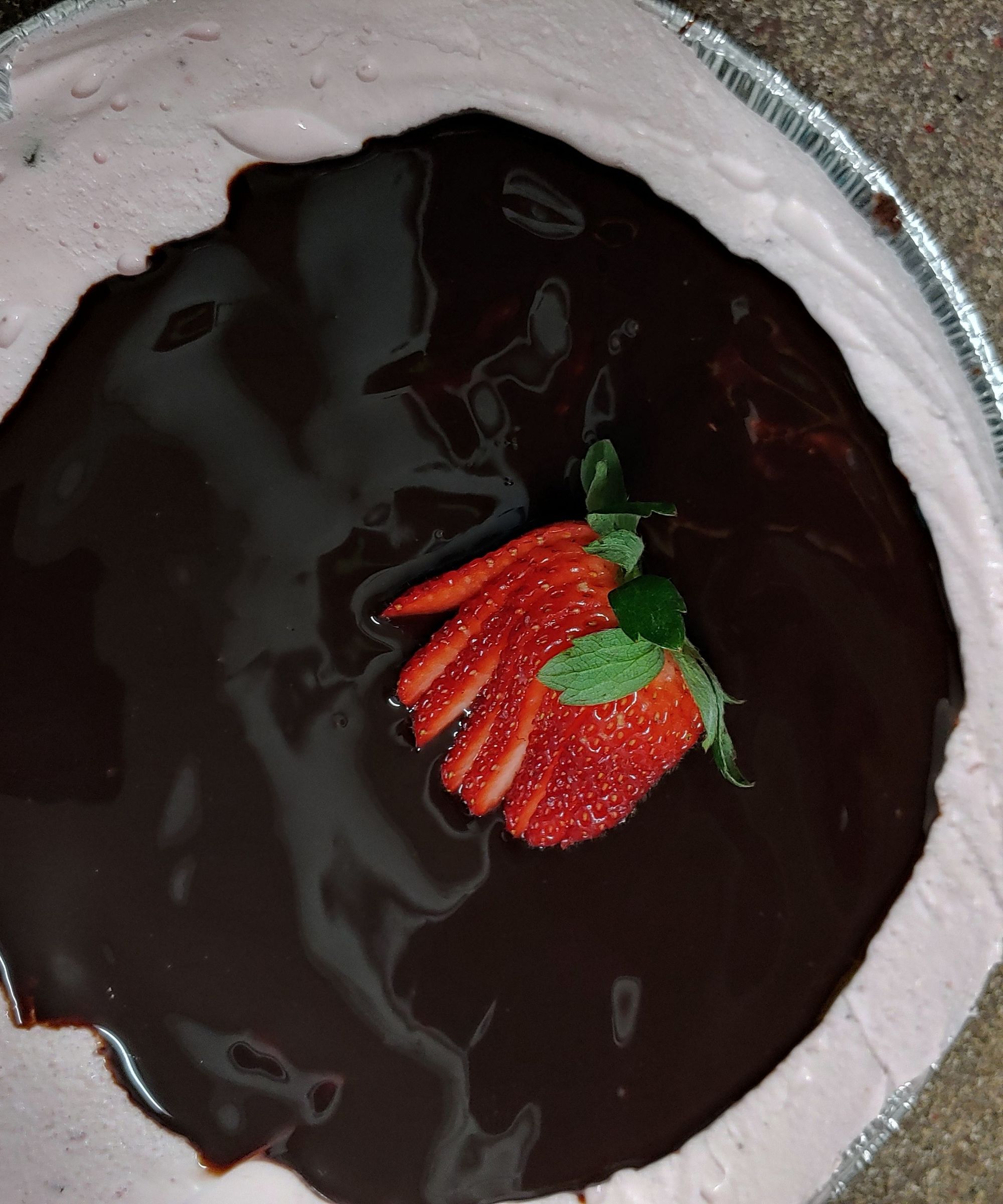 Strawberry Chocolate Cheesecake