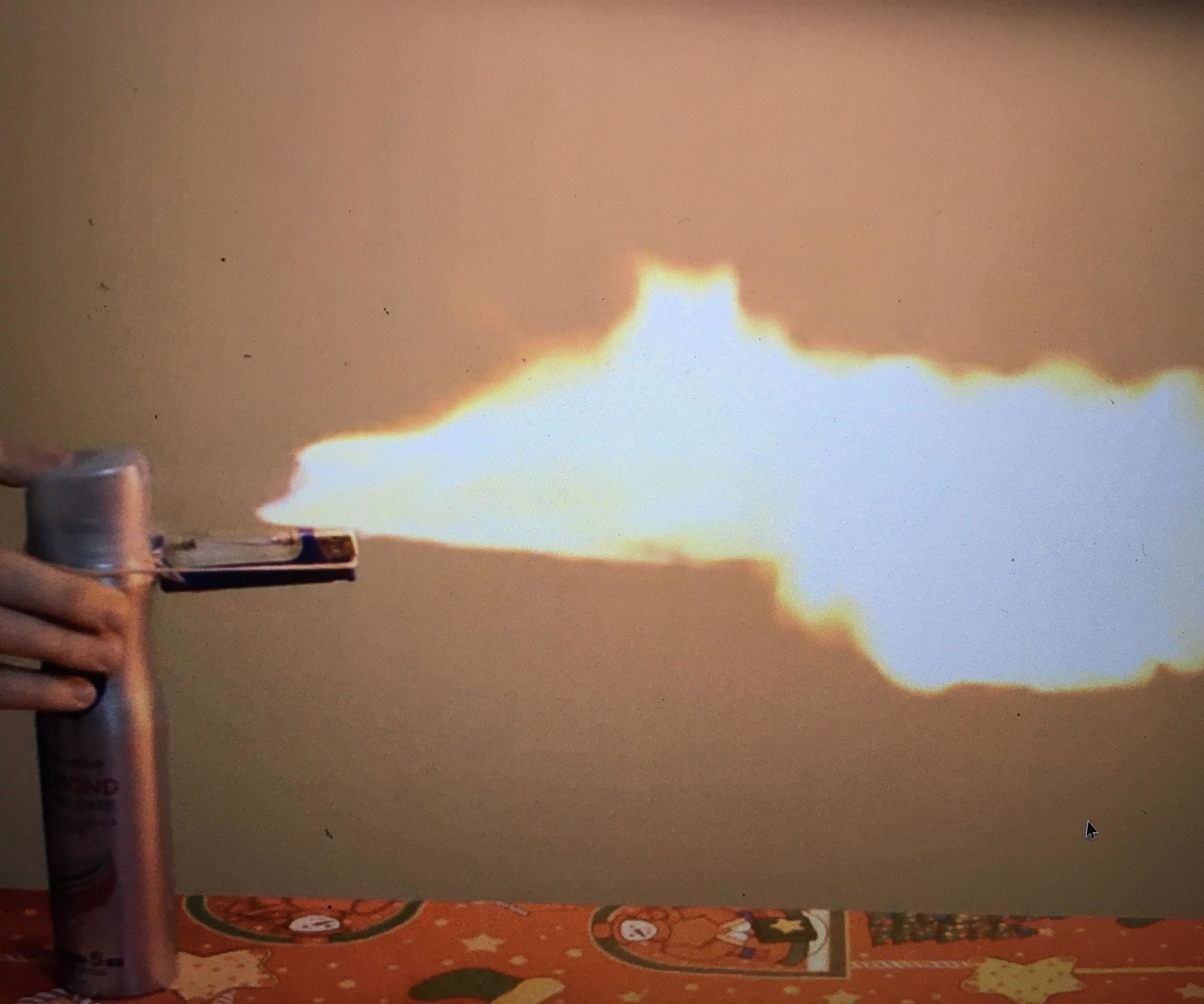 Easiest Flamethrower: Using Household Supplies