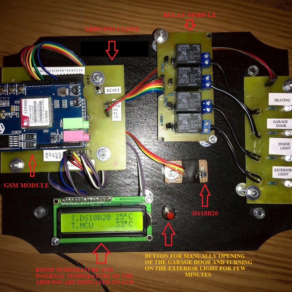 Home Automation System Using Arduino and SIM900 GSM Module : 9 Steps ...