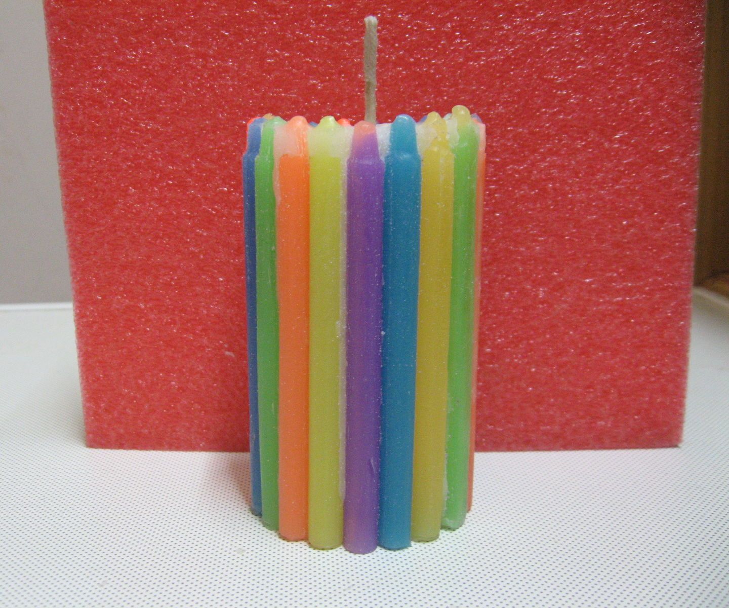 How to Make a Rainbow Candle Using Smaller Candles