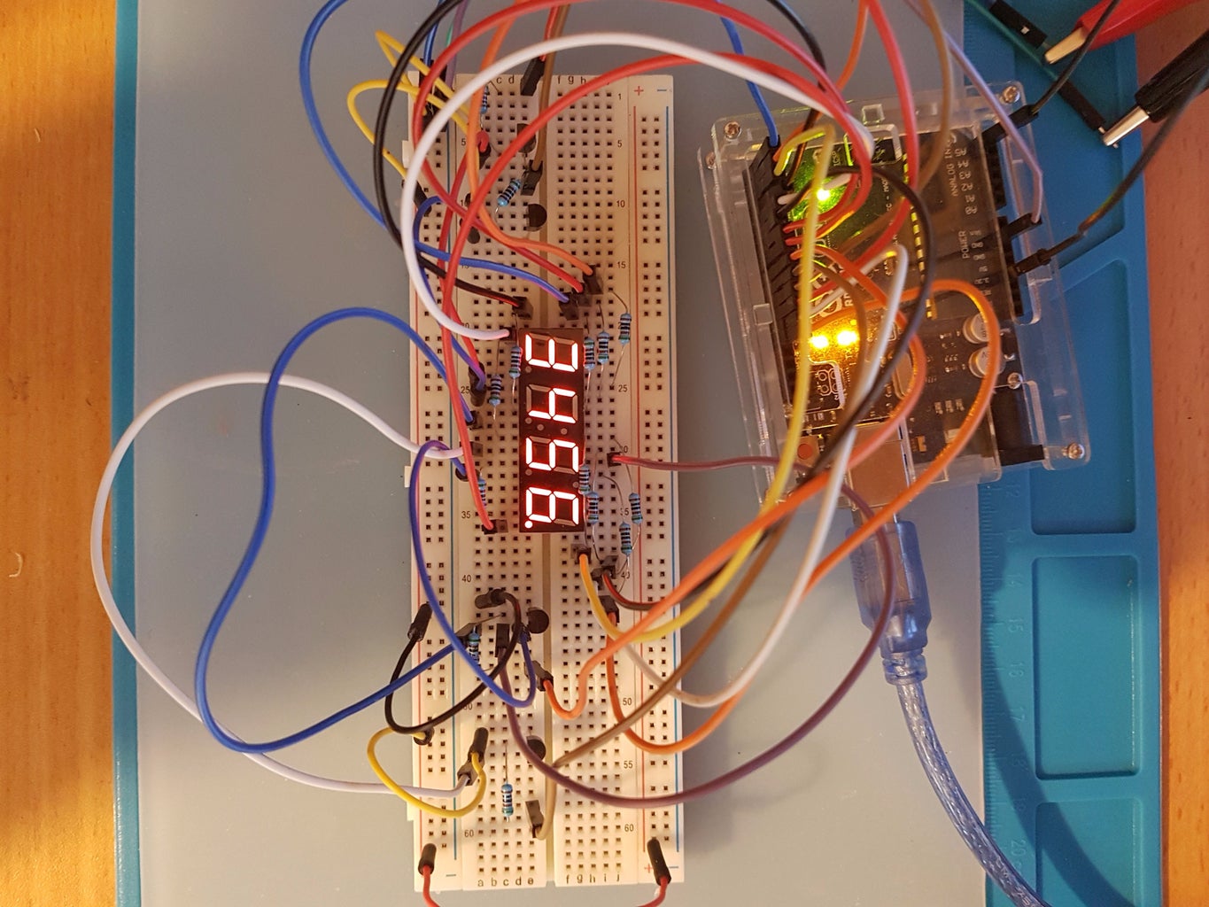 How to Properly Drive 4 Digit 7 Segment Display Using Arduino : 5 Steps ...