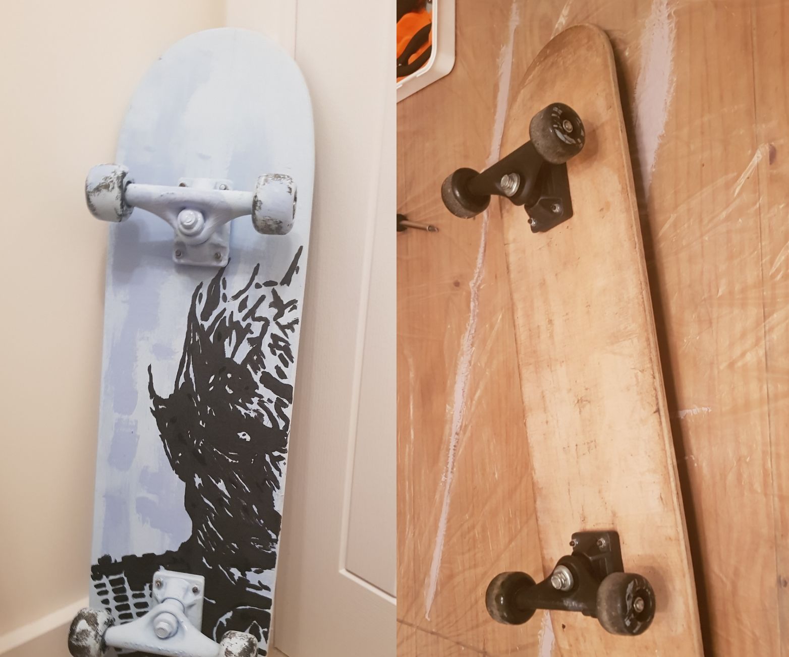 Game of Thrones Night King Skateboard Makeover 