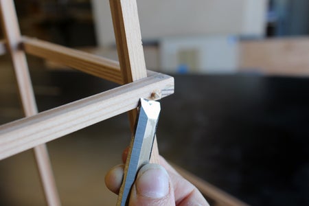 Clean Up the Glue and Dowel