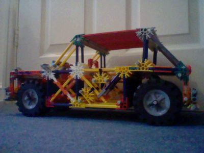 Knex Car With Large Trunk Space Crash Test.