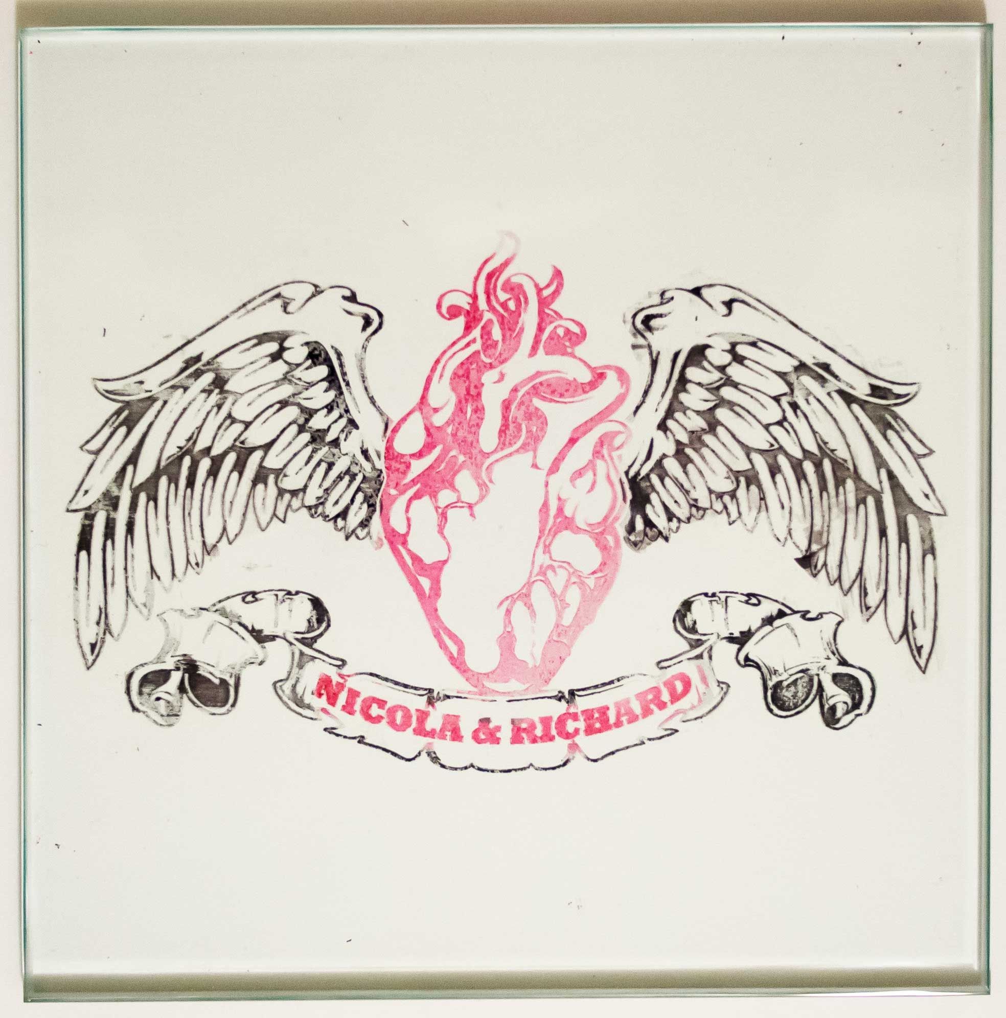 Laser-etched Glass Art With Hand-coloring