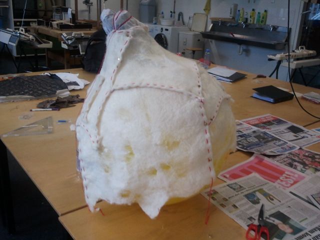 Make a Lamp From Patches Hardened Felt