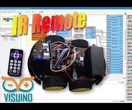 Program Infrared Remote Controlled Arduino Smart Car Robot With Visuino