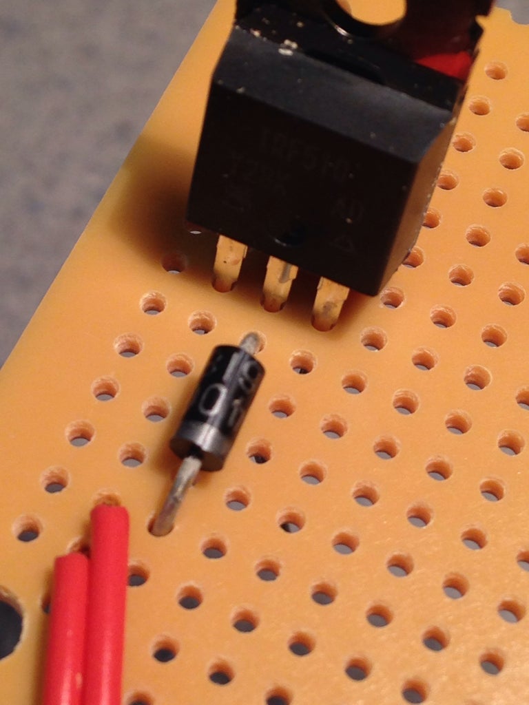Wiring the MOSFET Transistor : 4 Steps Circuit Diagram