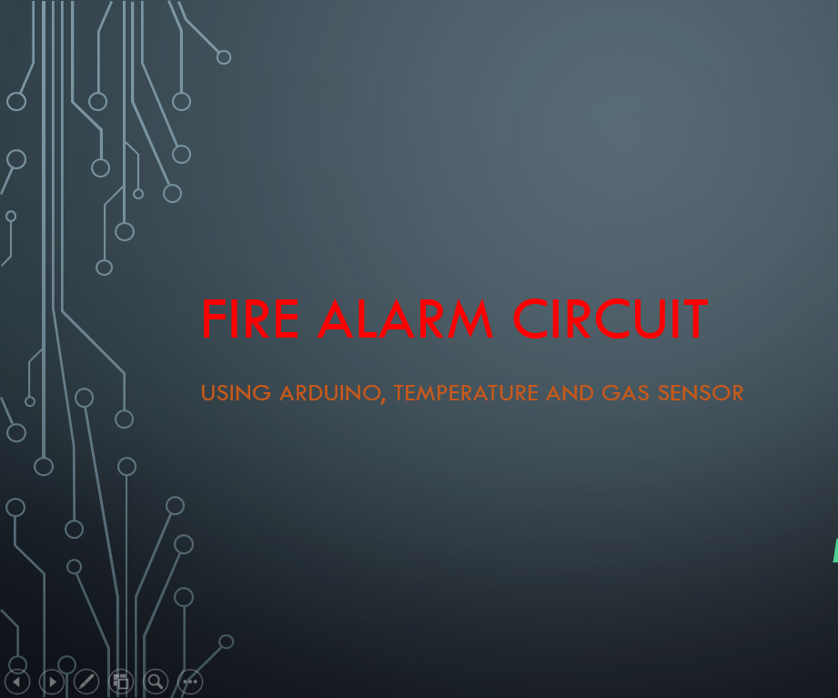Fire Alarm Circuit Using Aurdino